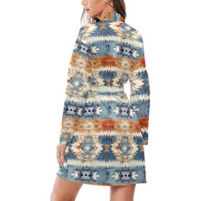 Load image into Gallery viewer, Aztec Women's Long Sleeve Belted Satin Feel Dressing Lounge Robe
