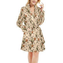 Load image into Gallery viewer, Longhorn Cactus Women's Western Bath Robe