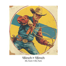 Load image into Gallery viewer, Baha Ranch Rodeo Cowboy Velvety Soft Pillow Case Made in America