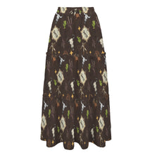 Load image into Gallery viewer, Western Symbols Tiered Prairie Maxi Skirt