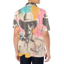 Load image into Gallery viewer, Baha Ranch Retro Pop Western Cool Cowboy Polo Shirt