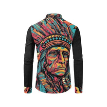 Load image into Gallery viewer, Painted Indian Chief Unisex Western Button Up Shirt