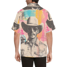 Load image into Gallery viewer, Baha Ranch Retro Pop Western Cool Cowboy Men's Camp Shirt