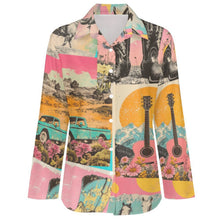 Load image into Gallery viewer, Pop Western Wanted Collage Button Up Shirt