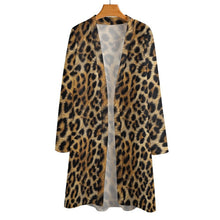 Load image into Gallery viewer, Baha Ranch Retro Pop Western Leopard Lightweight Cardigan