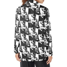 Load image into Gallery viewer, Black White Cowboy Women's Western Blazer