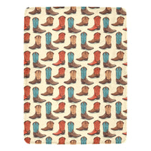 Load image into Gallery viewer, Got My Boots Western Micro Fleece Throw Blanket 60" x 80" Made in America
