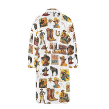 Load image into Gallery viewer, Cowboy Collage Western Men's Bath Robe