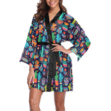 Load image into Gallery viewer, Crazy Cactus Lady Women's Lounge Kimono Robe