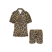Load image into Gallery viewer, Baha Ranch Retro Pop Western Leopard Cowgirl Pajama Set