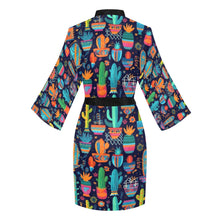Load image into Gallery viewer, Crazy Cactus Lady Women's Lounge Kimono Robe