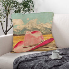 Load image into Gallery viewer, Baha Ranch Retro Pop Western Pink Hat Pillow Case Made America