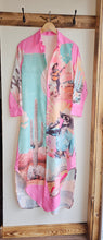 Load image into Gallery viewer, Baha Ranch Retro Pop Western Desert Cowboy Button Up Shirt Dress Duster