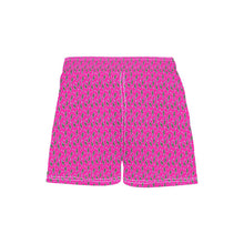 Load image into Gallery viewer, Women's Pink Lightning Bolt Beach Board Shorts