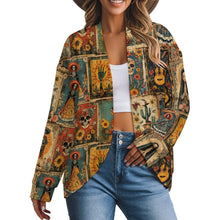 Load image into Gallery viewer, Dia de las Muertes Drop Shoulder Cardigan