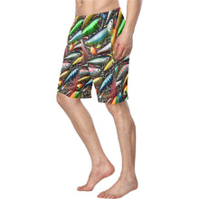 Load image into Gallery viewer, Baha Ranch Men's Fishing Lures Beach Swim Shorts