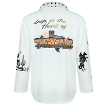 Load image into Gallery viewer, Baha Ranch Deep in the Heart of Texas Graphic Button Up Western Blouse
