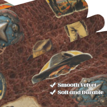 Load image into Gallery viewer, Vintage Cowboy Collage Western Curtains 52" x 63" Made in America