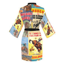 Load image into Gallery viewer, Vintage Rodeo Poster Women's Lounge Kimono Robe