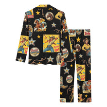 Load image into Gallery viewer, Vintage Cowgirl Collage Western Pajama Set