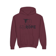 Load image into Gallery viewer, Let's Rope Youth Western Hoodie | Kids Rodeo Cowboy Sweatshirt