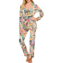 Load image into Gallery viewer, Baha Ranch Retro Pop Western Collage Pajama Set