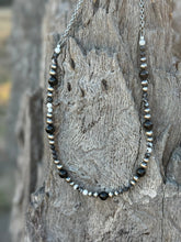 Load image into Gallery viewer, Black Onyx Eclipse Beaded Necklace