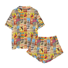 Load image into Gallery viewer, Vintage Rodeo Poster Satin Pajama Set