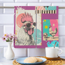 Load image into Gallery viewer, Baha Ranch Set of 2 (same) Chicken Days Kitchen Towels Made in America