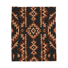 Load image into Gallery viewer, The Mesa Noir Western Plush Blanket