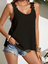 Load image into Gallery viewer, Lace Detail Scoop Neck Tank