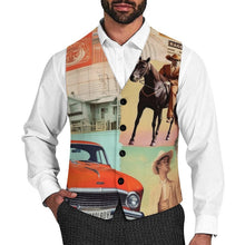 Load image into Gallery viewer, Vintage Western Collage Men's Vest