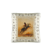 Load image into Gallery viewer, Baha Ranch Vintage Rodeo Stamp Throw Pillow Made in America