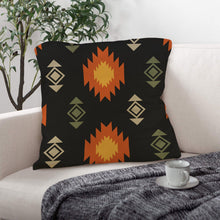 Load image into Gallery viewer, Black Aztec Pillow Case Made in America