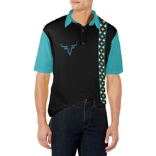 Load image into Gallery viewer, Baha Ranch Longhorn Aztec Cowboy Polo Shirt