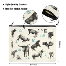 Load image into Gallery viewer, Cattle Brands Cosmetic Bag Pack of 5 Made in America