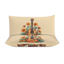 Load image into Gallery viewer, Boho Dolly Guitar Design 3-Piece Bedding Set (1 Duvet Cover + 2 Pillow Shams) – 102"×90"