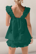 Load image into Gallery viewer, Ruffled Square Neck Top and Shorts Set