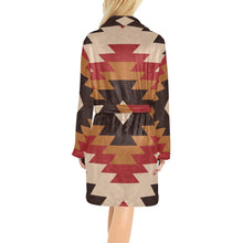 Load image into Gallery viewer, Red Aztec Women's Western Bath Robe