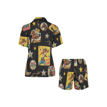 Load image into Gallery viewer, Vintage Cowgirl Collage Western Pajama Set