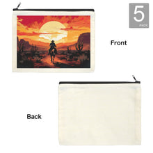 Load image into Gallery viewer, Baha Ranch Western Cowboy Sunset Cosmetic Bag Pack of 5 Made in America