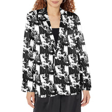 Load image into Gallery viewer, Black White Cowboy Women's Western Blazer