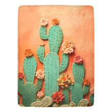 Load image into Gallery viewer, Beautiful Cactus 60x80 Throw Blanket Made in USA