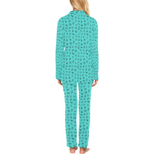 Load image into Gallery viewer, Turquoise Cattle Brands Women's Western Pajama Set