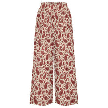 Load image into Gallery viewer, Baha Ranch Cream with Red Paisley Bandana Wide Leg Pants