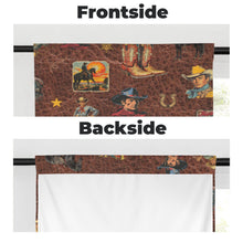 Load image into Gallery viewer, Vintage Cowboy Collage Western Curtains 28" x 40" Made in America