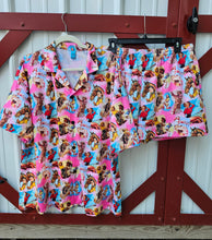 Load image into Gallery viewer, Vintage Cowgirl Collage Women's Western Pajama Set