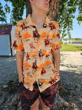 Load image into Gallery viewer, Western Grunge Men's Western Camp Shirt
