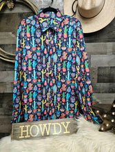Load image into Gallery viewer, Crazy Cactus Lady Unisex Western Button Up Shirt