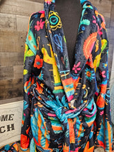 Load image into Gallery viewer, Sample Sale Crazy Cactus Lady Women's Western Bath Robe size LARGE